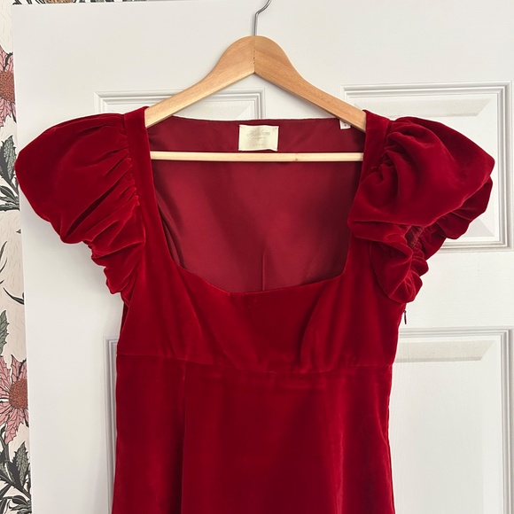 Doen Celestine Rosso Velvet Dress - Picture 6 of 11